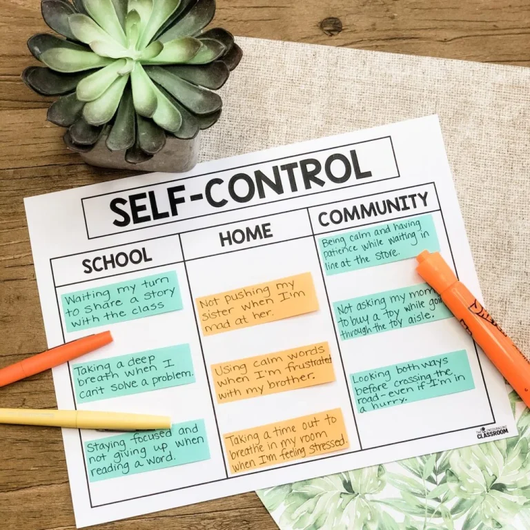Self Control Activities