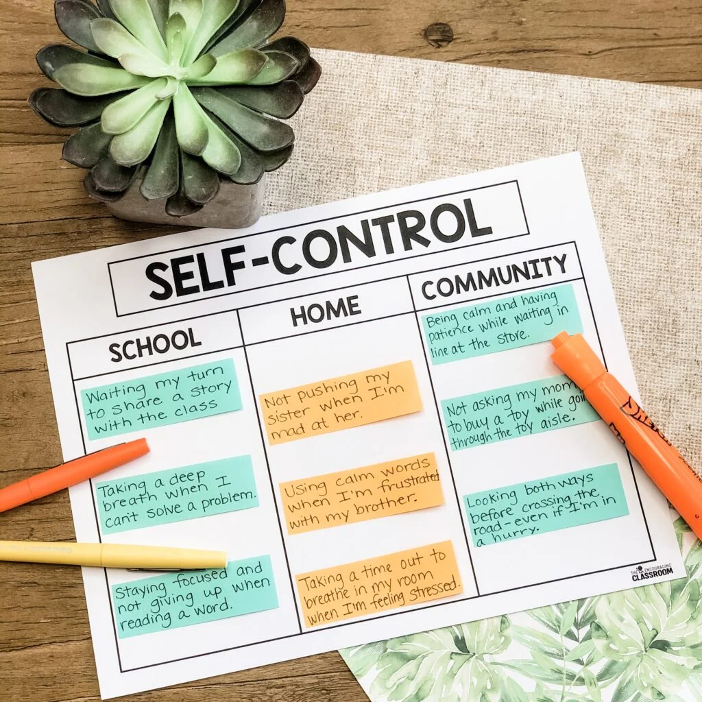 Self Control Activities