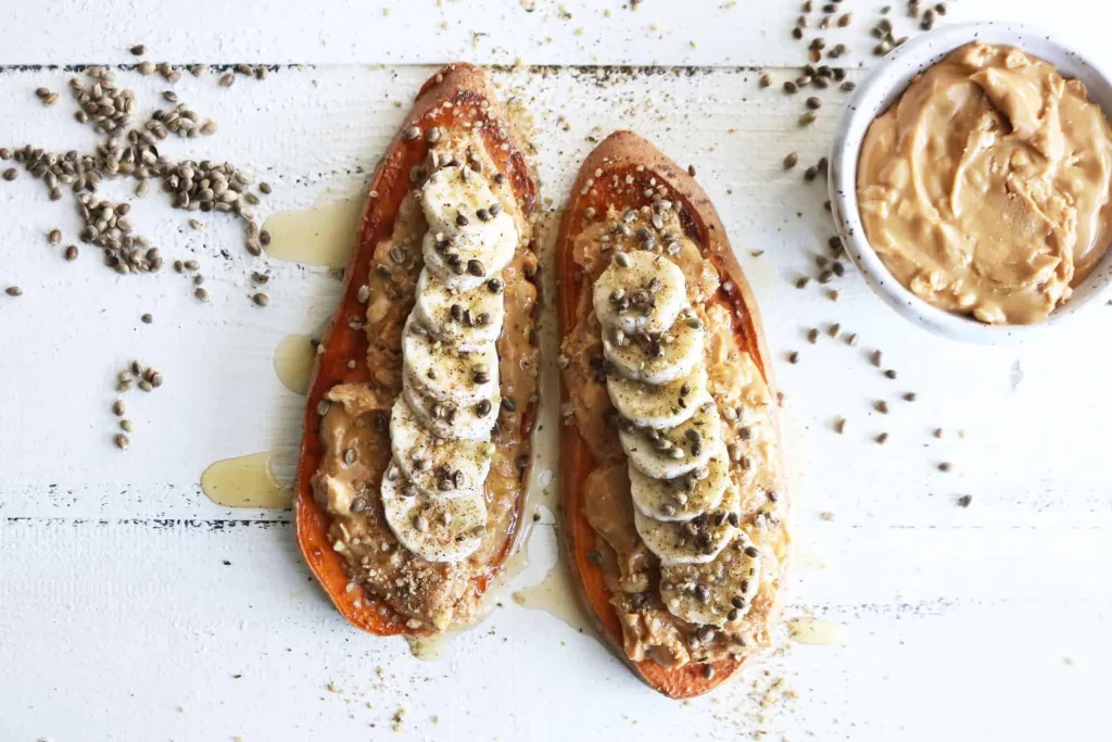 Almond Butter on Sweet Potato Toast
