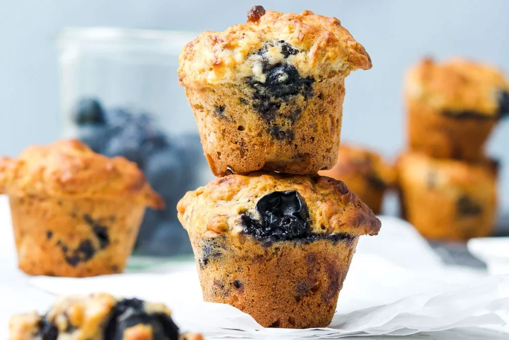 Mini Muffins with a Side of Milk
